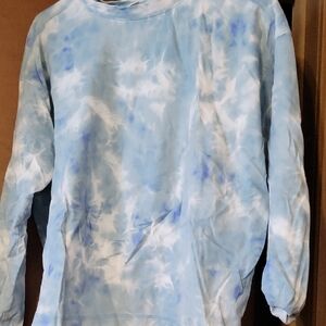 Old Navy Blue Tie-Dye Long Sleeve Tee